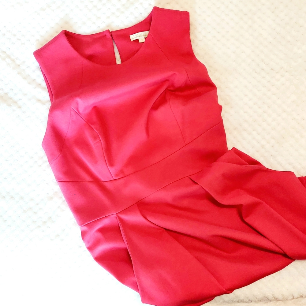SHOSHANNA Rose red (pink)  mini dress 4